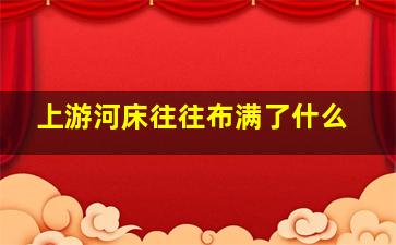 上游河床往往布满了什么