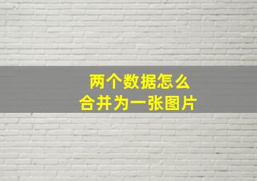 两个数据怎么合并为一张图片