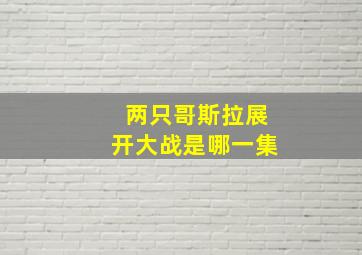 两只哥斯拉展开大战是哪一集