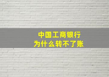 中国工商银行为什么转不了账