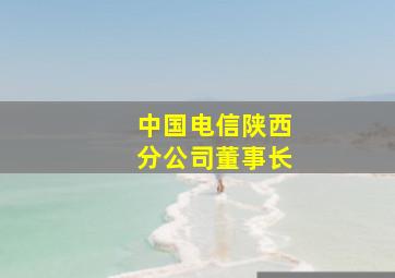 中国电信陕西分公司董事长