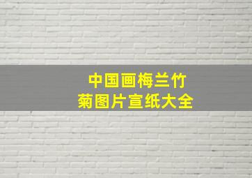 中国画梅兰竹菊图片宣纸大全