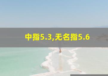 中指5.3,无名指5.6