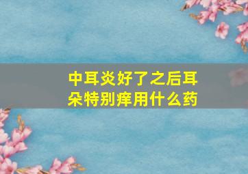 中耳炎好了之后耳朵特别痒用什么药