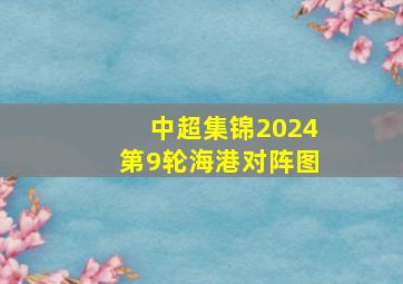 中超集锦2024第9轮海港对阵图