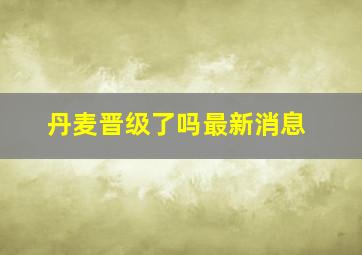 丹麦晋级了吗最新消息