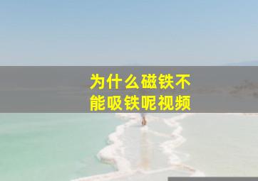 为什么磁铁不能吸铁呢视频