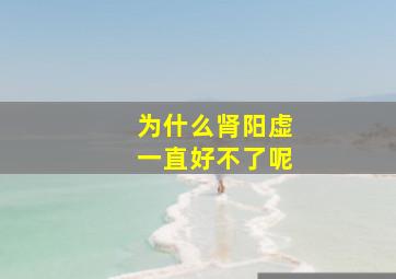 为什么肾阳虚一直好不了呢