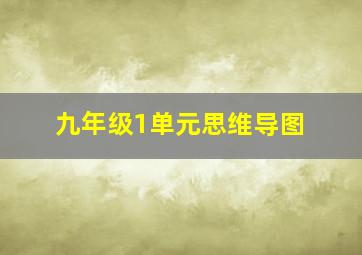 九年级1单元思维导图