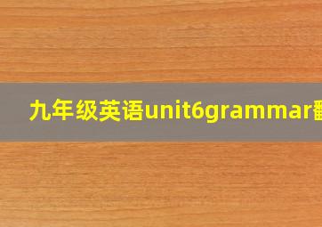 九年级英语unit6grammar翻译