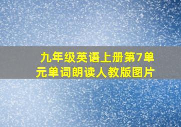 九年级英语上册第7单元单词朗读人教版图片