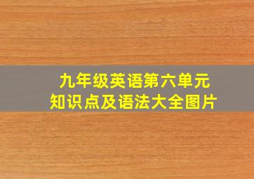 九年级英语第六单元知识点及语法大全图片