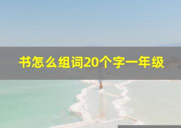 书怎么组词20个字一年级