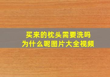 买来的枕头需要洗吗为什么呢图片大全视频