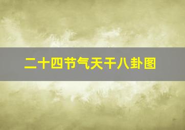 二十四节气天干八卦图