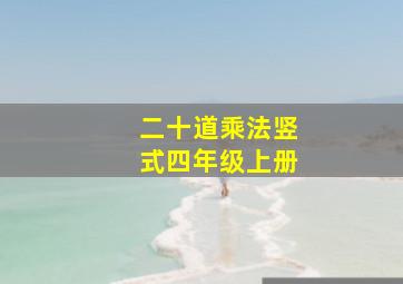 二十道乘法竖式四年级上册