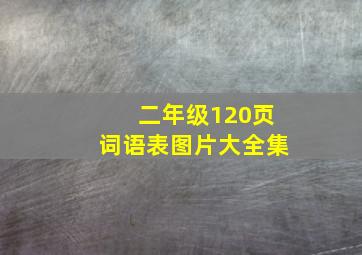 二年级120页词语表图片大全集