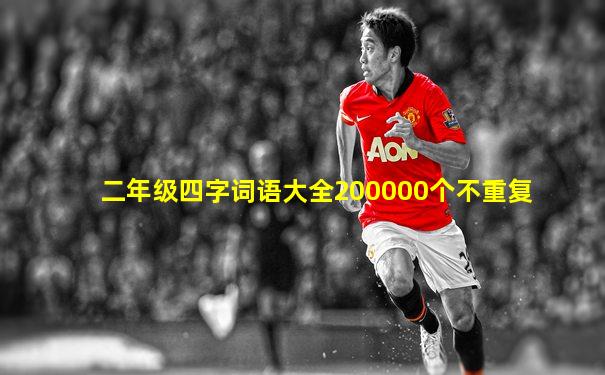 二年级四字词语大全200000个不重复