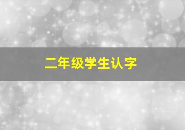 二年级学生认字