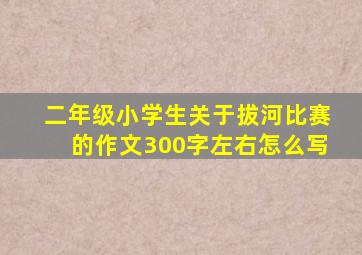 二年级小学生关于拔河比赛的作文300字左右怎么写