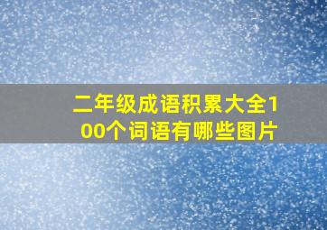 二年级成语积累大全100个词语有哪些图片