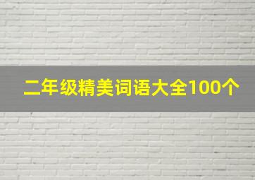 二年级精美词语大全100个