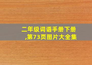 二年级词语手册下册,第73页图片大全集