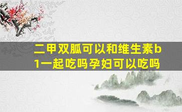 二甲双胍可以和维生素b1一起吃吗孕妇可以吃吗