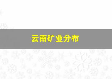 云南矿业分布