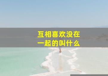 互相喜欢没在一起的叫什么