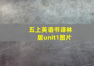 五上英语书译林版unit1图片