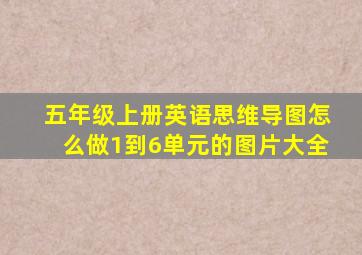 五年级上册英语思维导图怎么做1到6单元的图片大全