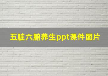 五脏六腑养生ppt课件图片