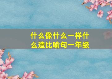 什么像什么一样什么造比喻句一年级