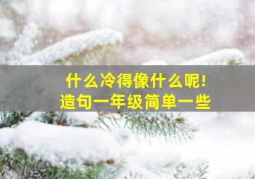 什么冷得像什么呢!造句一年级简单一些