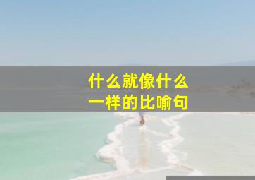 什么就像什么一样的比喻句