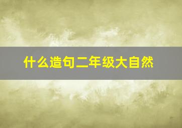 什么造句二年级大自然