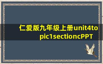 仁爱版九年级上册unit4topic1sectioncPPT