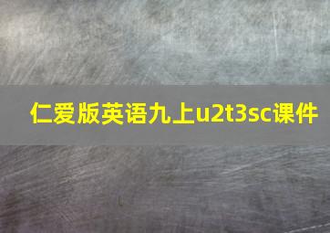 仁爱版英语九上u2t3sc课件