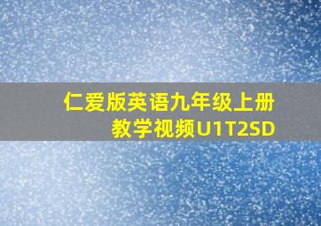 仁爱版英语九年级上册教学视频U1T2SD