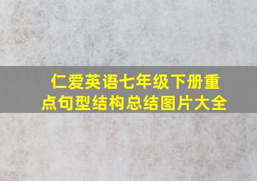 仁爱英语七年级下册重点句型结构总结图片大全