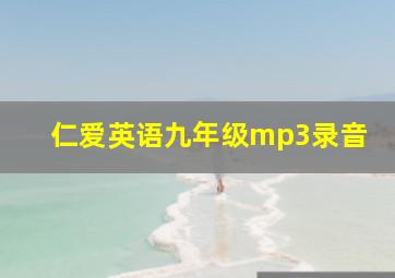 仁爱英语九年级mp3录音