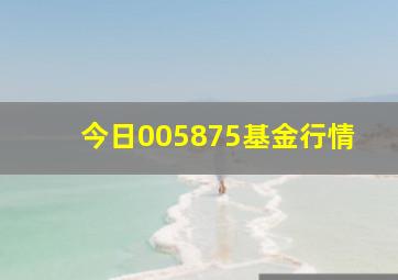 今日005875基金行情