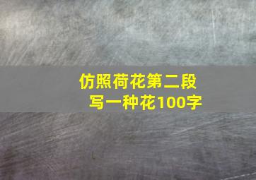 仿照荷花第二段写一种花100字