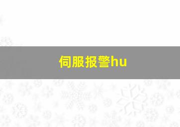 伺服报警hu