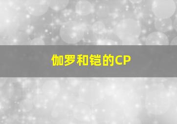 伽罗和铠的CP