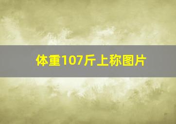 体重107斤上称图片