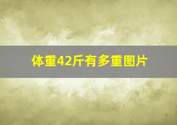 体重42斤有多重图片