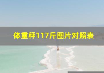 体重秤117斤图片对照表