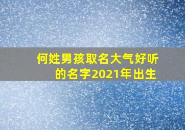 何姓男孩取名大气好听的名字2021年出生